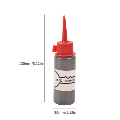 Graphite Garage Door And Lock Lubricant 60ml Oil Free Powder Formula For Sliding Doors And Hinges, bottle with red cap