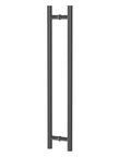 36 Inch Push Pull Door Handle Beefy Double Sided Long Barn Door Pull Handle Heavy Duty 304 Stainless Steel For Wood Glass And Metal Doors Ideal For Home Office And Commercial Use Round Bar, matte black