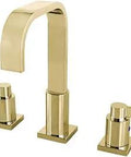 Polished Brass Lavatory Faucet With Solid Brass Construction, Drip-Free Ceramic Disc Cartridge, Deck-Mount Widespread 8 To 16 Inches