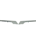 Slick Chrome Fog Light Trim Molding Pair Fits 2016-2021 Tesla Model X, chrome finish with a sleek design for front bumper accents.