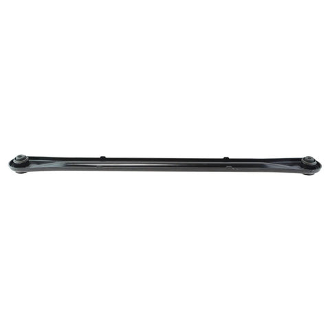 TRQ rear suspension sway bar link, black metal, side view