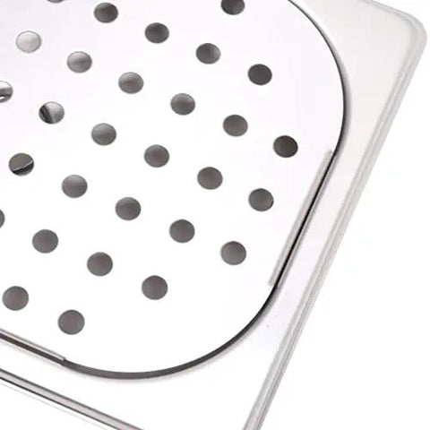 Heavy Duty 304 Stainless Steel Glass Rinser And Pitcher Washer zero sweat drain tray with perforated design.