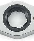 Silver reversible handle from Super Handy 42 Piece Metric Ratcheting Tap And Die Set Makes Threading A Breeze With Reversible Handles