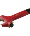Insulated 12 Inch Adjustable Wrench For Live Electrical Work Up To 1000 Volts With Red Grip Chrome Vanadium Steel Three Layer Insulation Coating