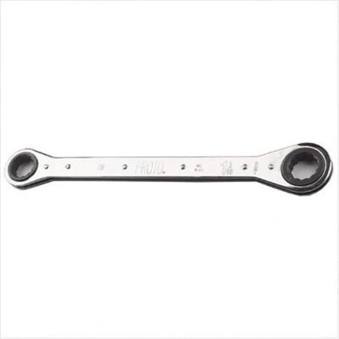 Tough As Nails Heavy Duty 12 Point Ratcheting Box Wrench Three Quarters By Seven Eighths With Built In Retaining Ring on white background
