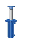 Beefy 100 Ton Hydraulic Cylinder with Front Flange Two Way Oil System and One Way High Pressure Electric Lift On Off Valve Control