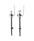 Heavy Duty Universal Drum Stand Bracket Rock Solid Metal Mount with chrome finish, designed for stable drum support in setups.