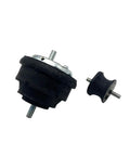Left And Right Engine Motor Mounts With Two Transmission Mounts For Bmw E36 E46 E85 Models showing rubber mounts with metal components.