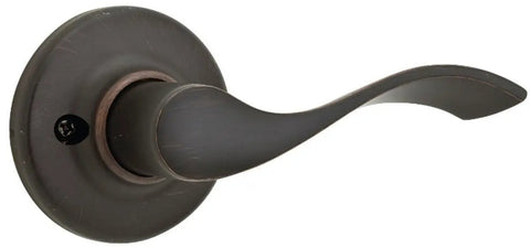 Balboa Wave Style Dummy Lever For Interior Doors Right Hand RH No Lock Push Pull Handle Easy Install With A Screwdriver Modern Interior Door Hardware Dope For Quick Tool Free Use And Simple Home Upgrades. Venetian bronze right-hand dummy lever