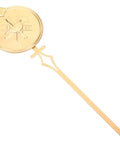 Durable Metal Pendulum Replacement For Wall Clocks And DIY Timepiece Projects, gold color, compact 0.31 x 1.5 inch size.