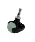 Close-up of omni wheel robot vacuum accessory, black housing with gray wheel, compatible with Lefant M210/M213 series