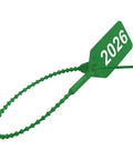Bulletproof 2026 Year Dated Fire Extinguisher Tamper Seals Green Pull Tight Security Wire Ties for safety inspections.