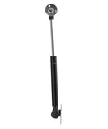 NUOBESTY cabinet lift support hinge, side view; black gas-spring cylinder with mounting plate for soft-close doors
