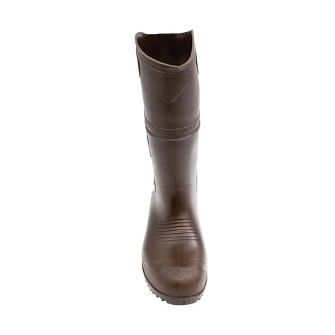 Durapro Xcp Steel Toe PVC Work Boots For Men And Women Waterproof Safety Boots With Chemical Protection, Slip Resistant, Brown, Industrial Grade Footwear For Food, Agriculture And Industrial Jobs, Size 3 To 16