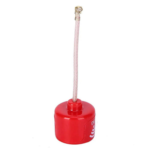5.8GHz 3dBi RHCP High Gain FPV Antenna for Racing Drones UFL Connector Red, lightweight, flexible mount visible