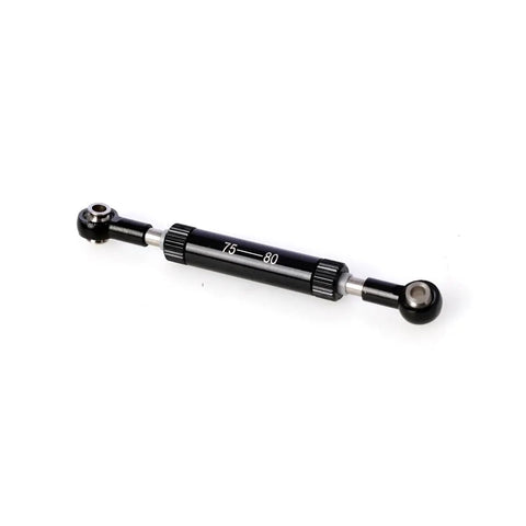 Beefed Up Aluminum RC Crawler Steering Link And Panhard Suspension Link Set Adjustable 75-80mm shown in black
