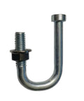 Image of a steel J Bolt Catch For Crossboxes Kit Of 2 With Securing Nuts In Durable Steel Includes Two J Bolts And Two NutsDimensions 2 In High By 4 In Long By 4 In Wide Part Number 29752 0 KIT Heavy Duty Crossboxes Hardware.