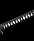 40 Inch Japanese Iaito For Training With Dull Blade Handmade Full Tang Practice Sword handle with black and white wrap