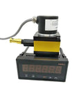 CESI S1000P Linear Draw Wire Encoder with counter display for measuring 0 to 1000mm range with 1mm wire, 24V DC, A B Z outputs.