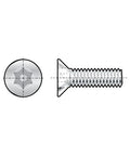 Rugged 18 8 Stainless Steel Flat Head Torx T25 Tamper Resistant Screws 10 24 X 5 8 Inch showing a flat head and threaded side.