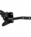 Tough As Nails Self Locking Gate Latch Automatic Fence Lever Heavy Duty Steel Rock Solid Yard Security No Sweat Setup For Inward Outward Swinging Wood Or Metal Gates Black, black steel latch with lever for gates.