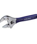 Slimmer Jaw Adjustable Wrench With Forged Construction And High Polish Chrome Finish 8 Inch displayed at a slight angle