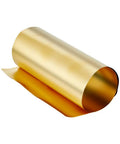 Pro Grade Brass Sheet 12 Inch By 6 Inch 0.01 Millimeter Thickness Shim Stock With Film Attached for models, crafts, and repairs
