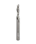 Solid Carbide 5mm Down Cut Router Bit Pro Grade, One Quarter Inch Shank, Three Quarter Inch Cut Length, Two Flute Spiral CNC