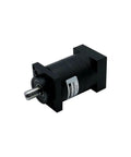 Heavy Duty Px60 Nema24 Planetary Gear Reducer with 4 to 10 Speed Ratios, CNC compatible, black metal housing.