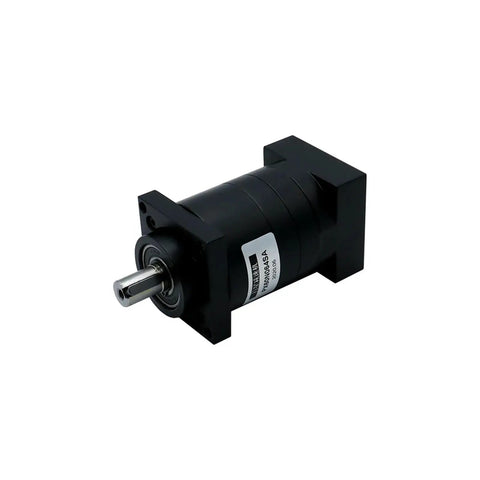 Heavy Duty Px60 Nema24 Planetary Gear Reducer with 4 to 10 Speed Ratios, CNC compatible, black metal housing.