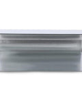 Aluminum metal piece for automotive or industrial use, rectangular shape, clean edges, silver finish on a white background.