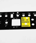 Platform Control Panel Decal Replacement Kit For Boom Lift Z-45/25 IC Models Z-45/25J IC Z-45/22 IC Built Tough With High Quality Components Pressure And Computer Tested For Dependable Performance And 6 Months Unlimited Warranty. black boom lift platform control panel decal with cutouts