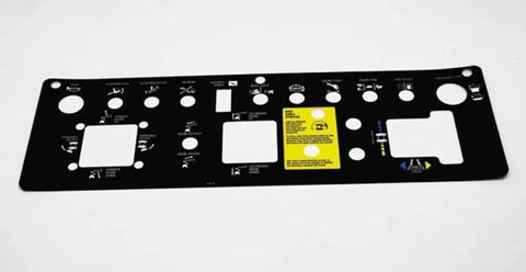 Platform Control Panel Decal Replacement Kit For Boom Lift Z-45/25 IC Models Z-45/25J IC Z-45/22 IC Built Tough With High Quality Components Pressure And Computer Tested For Dependable Performance And 6 Months Unlimited Warranty. black boom lift platform control panel decal with cutouts