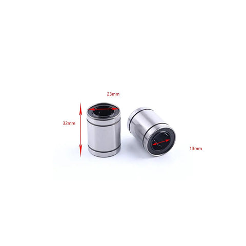 Built To Last Tough As Nails Low Friction 13 mm Bore Linear Ball Bearing 23 mm Outer Diameter, 32 mm Wide for CNC and 3D Printers