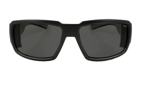 Floating Safety Sunglasses With Matte Black Frame And Smoke Lenses, Non Slip Gray Foam Padding, ANSI Z87 Plus Certified
