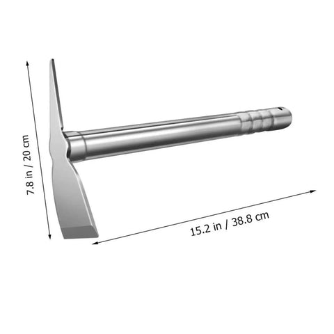 Stainless Steel Garden Hoe For Raised Beds Easy To Use Weeding Tool With Grippy Handle Durable Pickaxe Style Hoe product dimensions