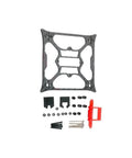 Premium Carbon Fiber Lightweight Race Frame Kit For Two Inch FPV Racing Drones displaying 90mm carbon frame with hardware components.