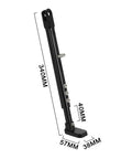 7075 Aluminum Dirt Bike Kickstand Adjustable Side Stand For CRF250L CRF250X Rally Models 2012 Through 2023 Black Lightweight Rustproof