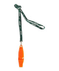 Durable Plastic Bird Whistle For Training Parrots Pigeons Eagles And Other Birds Of Prey Super Loud Blast Easy To Blow attached to a lanyard