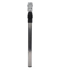 Heavy Duty Stainless Steel Folding Table Leg with Adjustable Height from 18.5 to 28 Inches, protective pads visible