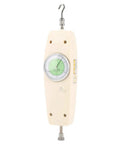 Analog Dynamometer And Force Gauge 300N Capacity Handheld Push And Pull Tester For Industrial Use With Flat Tip Cone Tip And Hook Included Heavy Duty And Accurate Readouts For Precise Measurements In Any Shop Floor Or Lab. beige analog dynamometer with hook and lower tip for push-pull testing