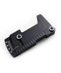 Rad Heavy Duty Metal Adjustable Camber Gauge Measuring Tool For 1/10 RC Car Setup 15 Degree Wheel Alignment Ruler in black finish.