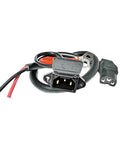 Universal Three Hole EBike Charger Socket With 12AWG Electric Vehicle Connector Plug For Electric Scooters And Battery Chargers, 45cm Lead