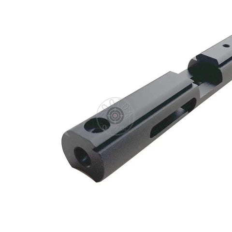 Black Aluminum Breech With 12mm Dovetail Groove For Crosman Pump CO2 Pistols 1377 1322 2240 2250 2260 Anodized Finish Close View