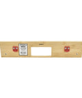 Effortless Hassle Free Four And A Half Inch Pocket Door Hinge Template With One Quarter Radius Corners Precise Router Jig For Four And A Half Inch Hinges Repositionable Mortise Guide For Commercial And Solid Core Wood Doors Big Horn 70162, bamboo carrier, front view