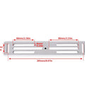 8.97 Inch Dovetail Rail Plate for OTA Equatorial Mounts, Silver Anodized Aluminum Adapter with Hardware, Easy Install