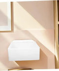 Wall-Mounted Bathroom Sink - Space-Saving Plastic Wash Basin for Small Restrooms, No-Drill Installat, Modern Minimalist Vani for Rentals & Shower Rooms in minimalist setting.