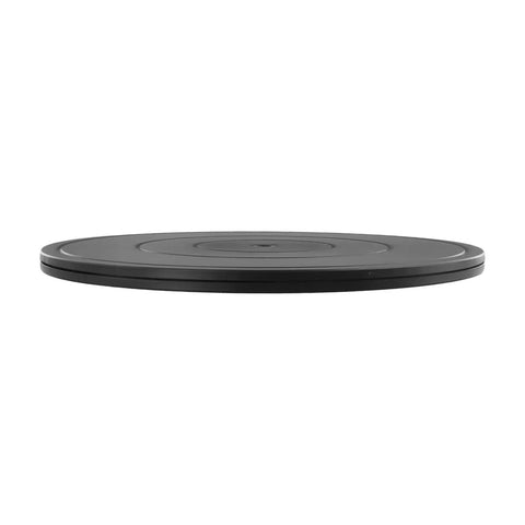 Side view of Rotating Lazy Susan Turntable With Ball Bearing Swivel 360 Degree Kitchen Cabinet Organizer For Spices Cosmetics And DIY Crafts Dope Non Slip Black 8 To 16 Inch