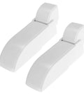 2 Pack White Iron Chest Freezer Door Hinges With Spring Self Closing Small Refrigerator Hinge Set