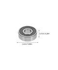 Sick 8 Piece 608RS Black Roller Skate Bearings With Pro Grade Carbon Steel Design For Loud Spins And Low Friction Glide Runs Smooth On Indoor Quads Or Longboards At Night No Grind Resistance Or Squeaky Wheels Ruining Your Ride Quality, 608RS bearing 2.2cm x 0.7cm